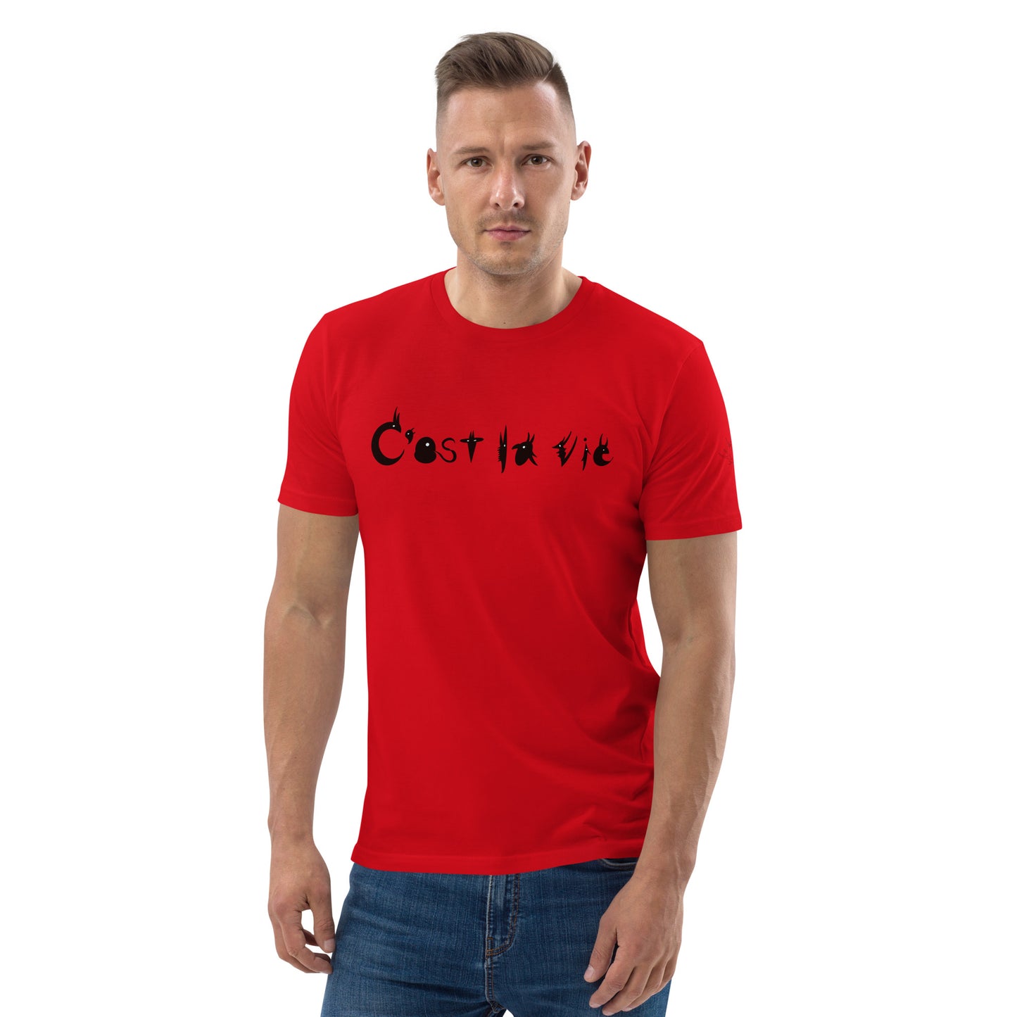 Unisex Emilien C’est la vie t-shirt(Black)